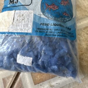 Pedrinha azul escuro para aquário