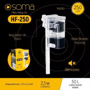 Filtro Externo Hang‑On Soma HF‑250 250L/H 127V – Filtragem Essencial