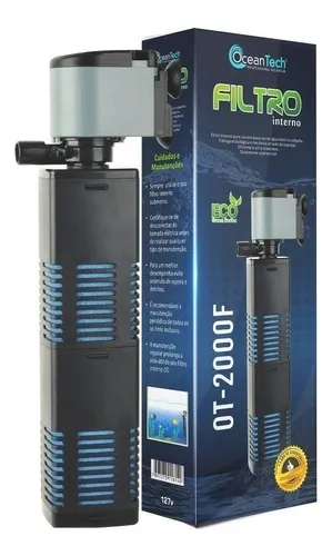 Filtro Interno OT‑2000F 1200L/H 127V Ocean Tech – Potente para Aquários