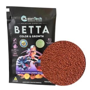 Betta Color & Growth Sachet 6g Ocean Tech – Ração Compacta para Betta