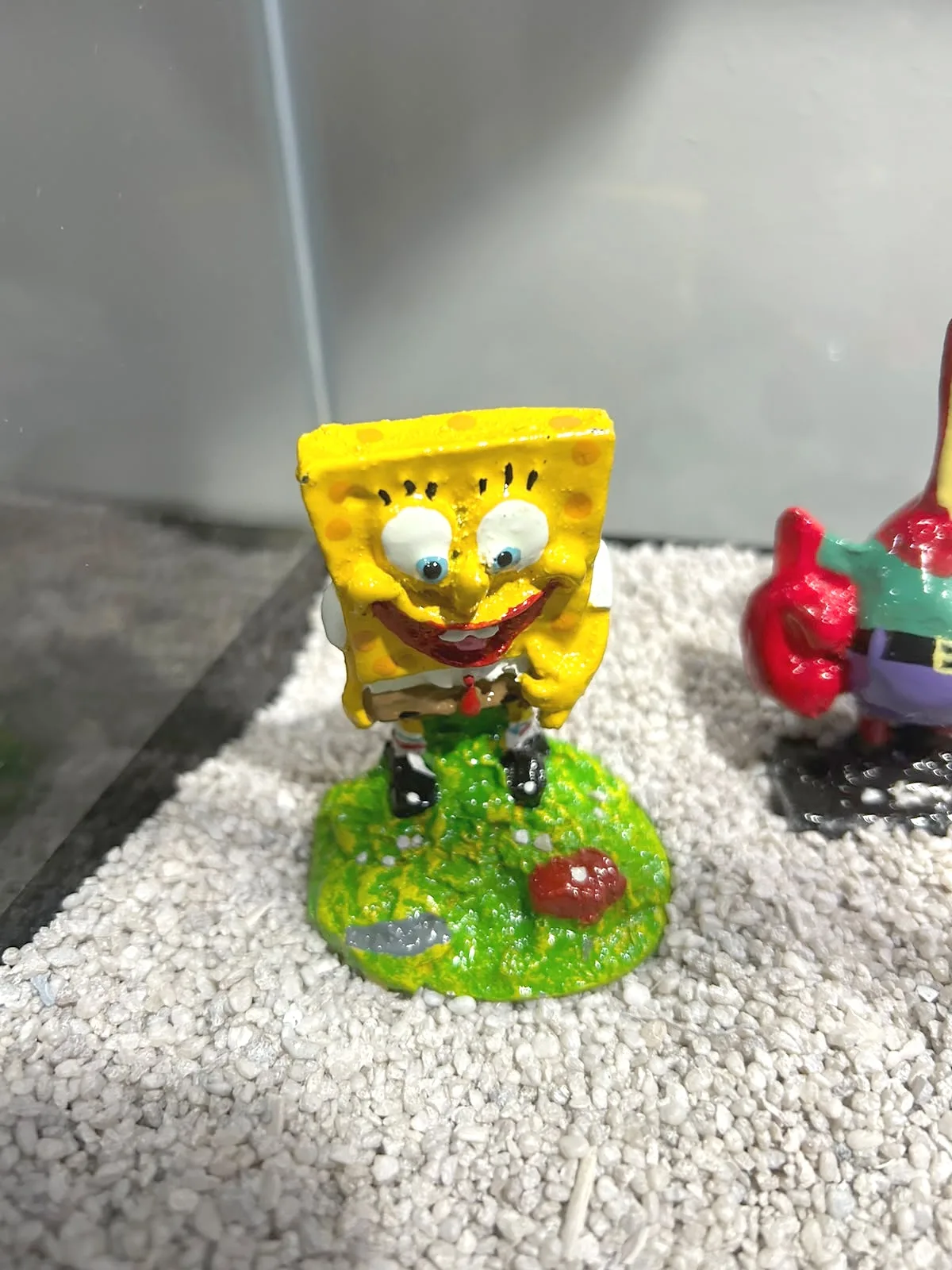 Enfeite Bob Esponja para aquário