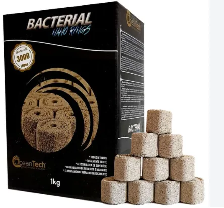 Mídia Biológica Ocean Tech Bacterial Nano Rings 1kg