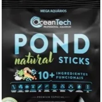 Ração para Carpas Ocean Tech Pond Natural Sticks Bag Ração P/ Carpas, kinguios, Koi E Outros Peixes De Agua Fria - Imagem 3