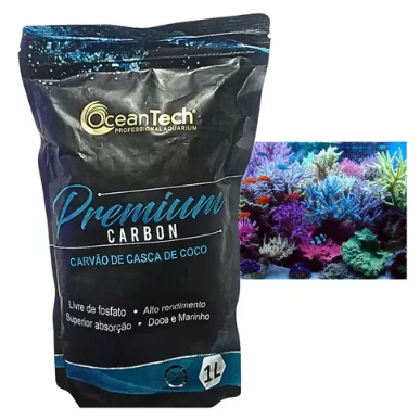 Carvão Ativado Premium Carbon Ocean Tech para Aquário Doce e Marinho Mídia Filtrante Livre de Fosfato - Imagem 4