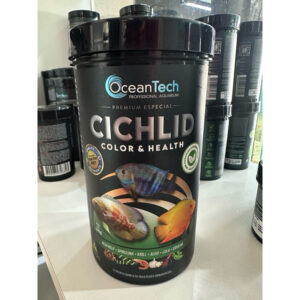 Ração Cichlid Color Health Ocean Tech para Oscar Acará Ciclídeos Realce de Cores