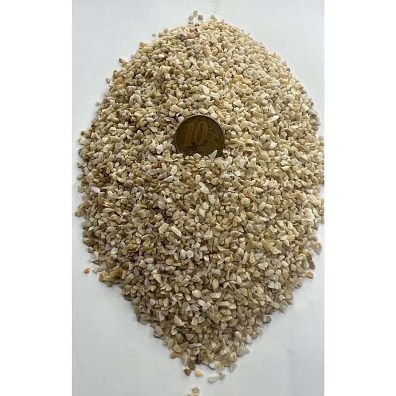 Areia Branca Palha Resinada 5kg para Aquário Marinho e Ciclídeos Africanos Substrato Natural Aumenta o pH - Imagem 3