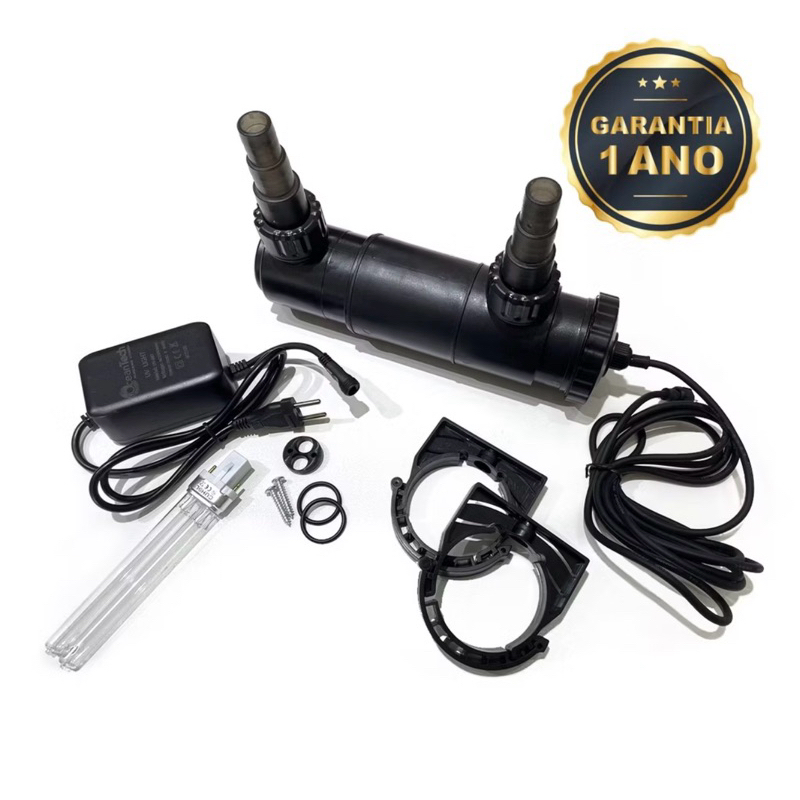 Filtro Esterilizador UV Ocean Tech 9W 127V para Aquário e Lago até 4.000 Litros Elimina Algas e Água Verde - Imagem 2