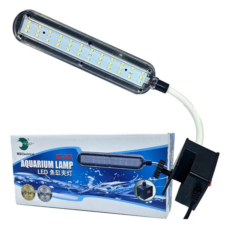 Luminária LED RS Aqua com Clip Bivolt | Modelos RS-38L 2W e RS-58L 3,5W para Aquários até 50L - Imagem 3