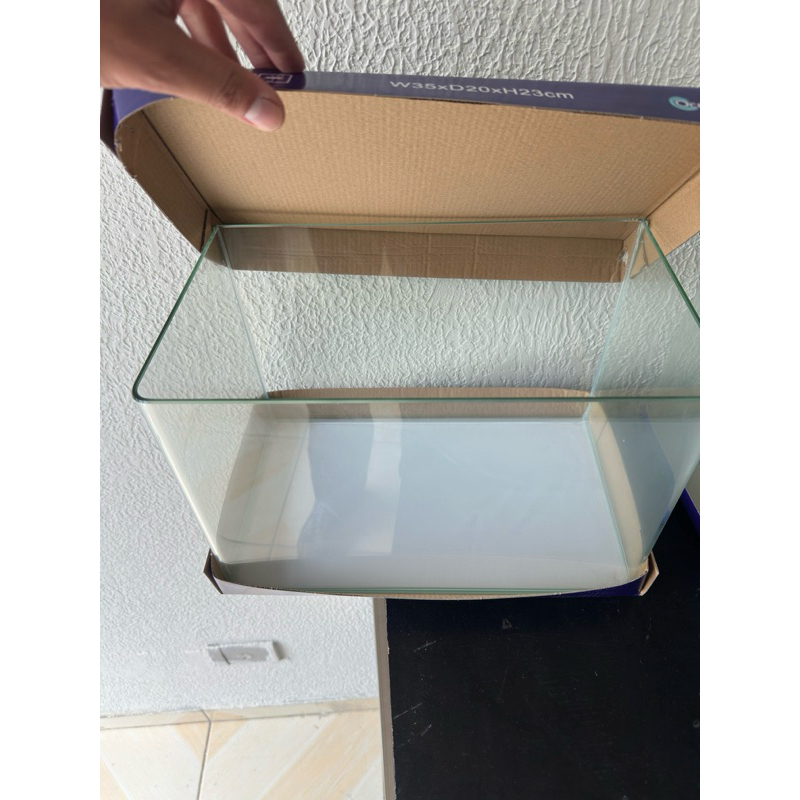 Aquário de peixes grande e espaçoso vidro curvo 16 litros de alta qualidade 35x20x23cm - Imagem 2