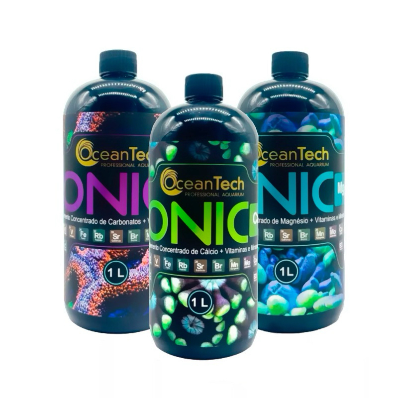 Kit Balling Ocean Tech Ionic Cálcio + Magnésio + KH – 1 Litro Cada (Método Balling Completo) - Imagem 3