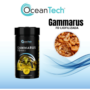 Ração Gammarus FD Ocean Tech para Tartarugas Aquáticas Alimento Natural Desidratado Camarão para Répteis - Imagem 3