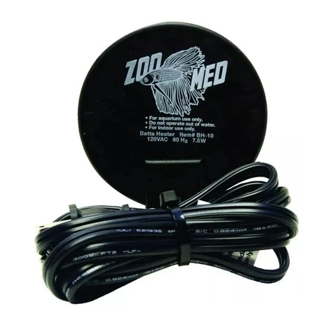Mini Aquecedor Betta Zoo Med BettaTherm BH-10 Submersível para Beteiras e Aquários de 3 a 11 Litros