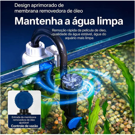 Filtro Mini Canister Hang On Ocean Tech CHS-500 127V para Aquário Filtragem Externa Silenciosa - Imagem 5