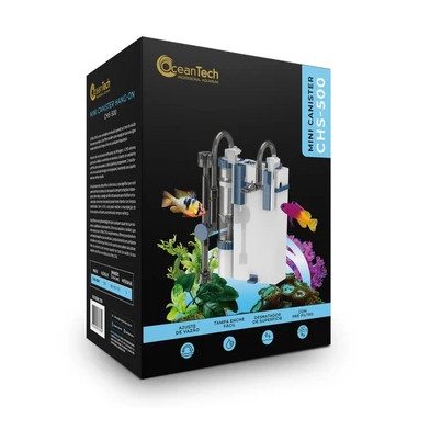 Filtro Mini Canister Hang On Ocean Tech CHS-500 127V para Aquário Filtragem Externa Silenciosa - Imagem 3